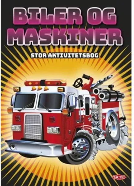 Tactic Bilar och maskiner stort aktivitetsbok (96 s.)