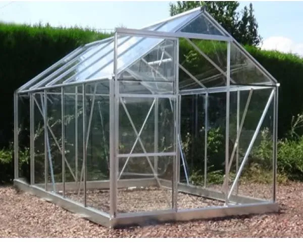 Växthus Glas Silver 191x313x191cm