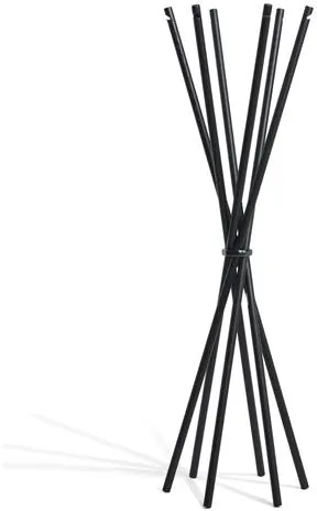 Möbel Copenhagen Coat Klädställ Svartlackerad Ask/Satin Svart