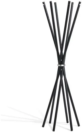 Möbel Copenhagen Coat Klädställ Svartlackerad Ask/Polerad Aluminium